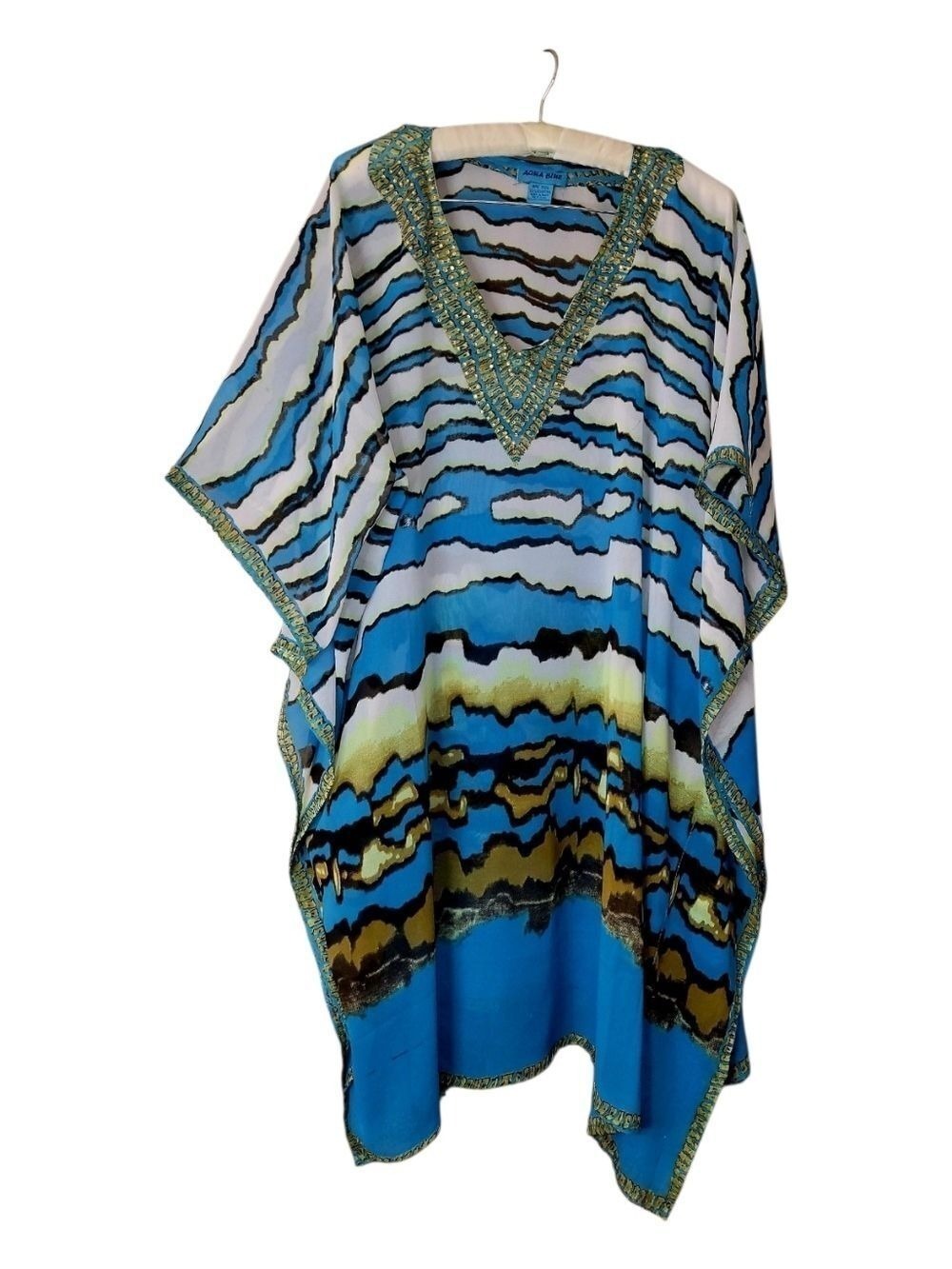 Coastal Swim Swimsuit Coverup Rhinestones Queen Beach Diva Vacation O/S One Size